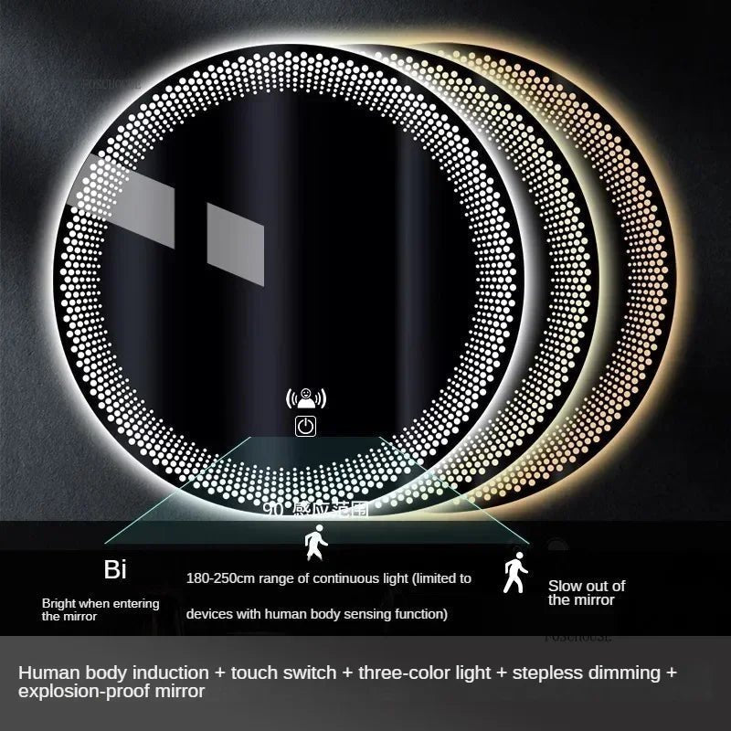 LUXURY SHINY TOUCH LED MIRROR - MOOAZAA