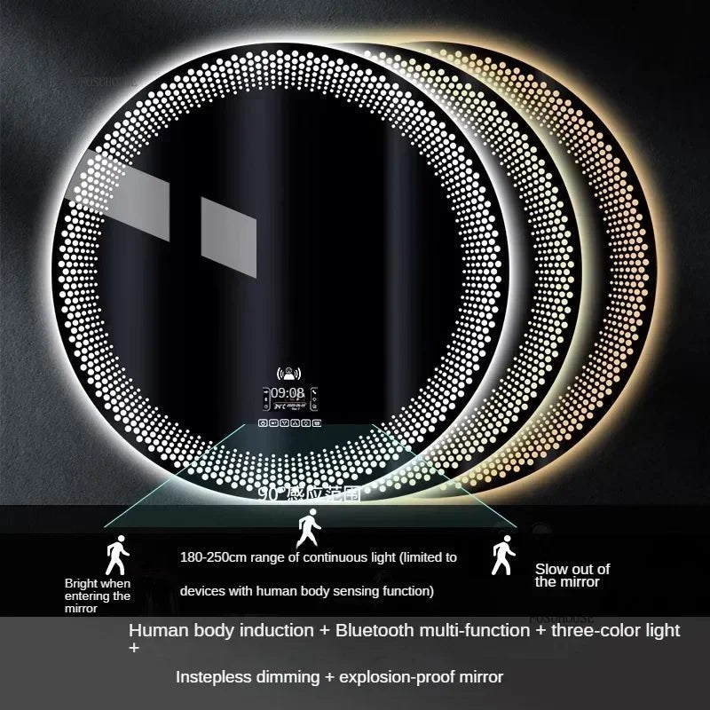 LUXURY SHINY TOUCH LED MIRROR - MOOAZAA