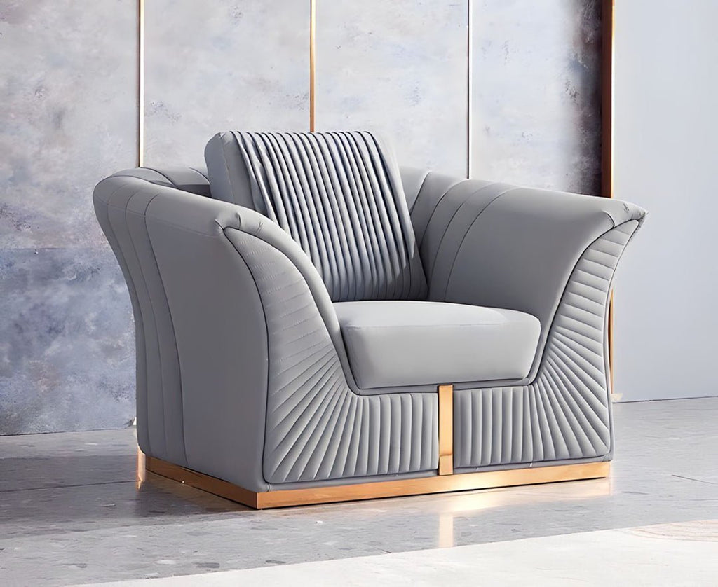 Manhattan Sofa Set in Luxury Grey Velvet - MOOAZAA SHOP