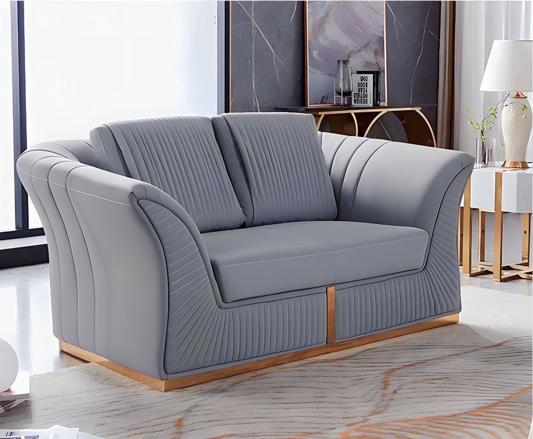 Manhattan Sofa Set in Luxury Grey Velvet - MOOAZAA SHOP