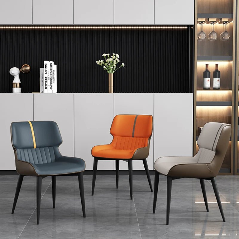 Marme Nordic Leather Dining Chair - MOOAZAA SHOP