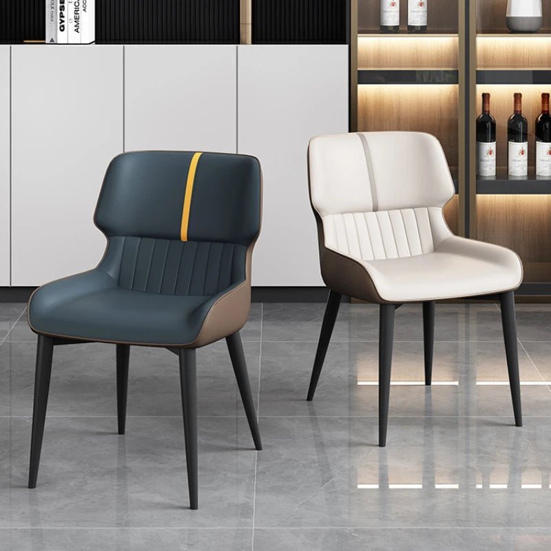 Marme Nordic Leather Dining Chair - MOOAZAA SHOP