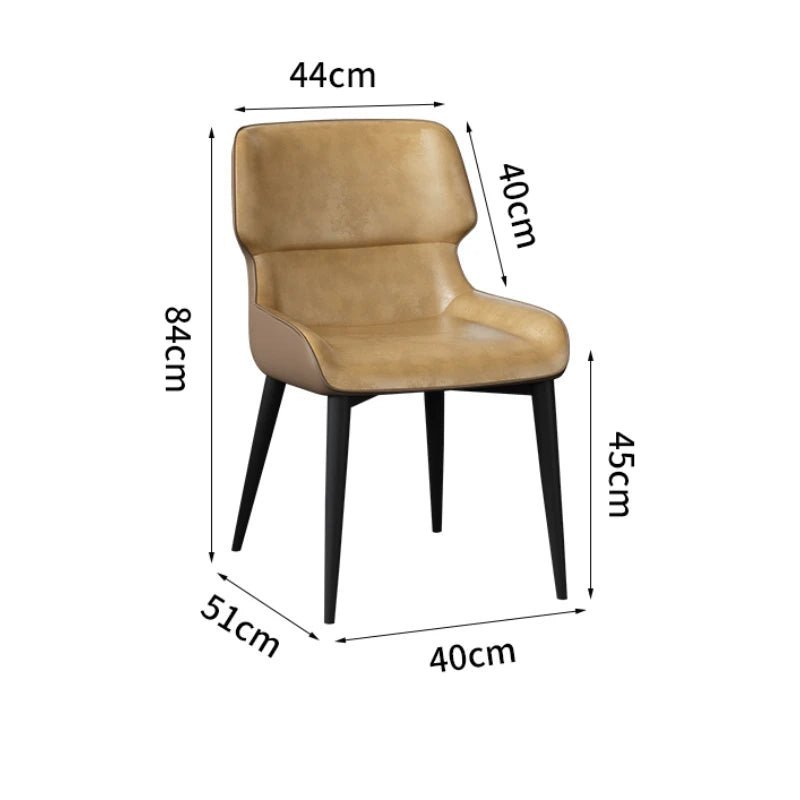 Marme Nordic Leather Dining Chair - MOOAZAA SHOP