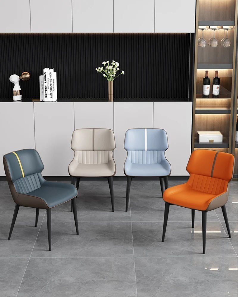 Marme Nordic Leather Dining Chair - MOOAZAA SHOP