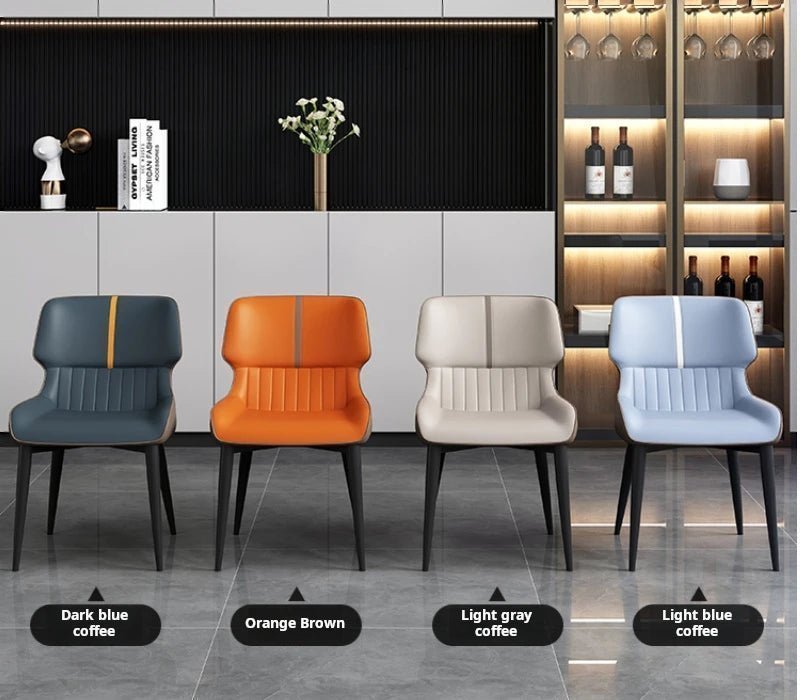 Marme Nordic Leather Dining Chair - MOOAZAA SHOP