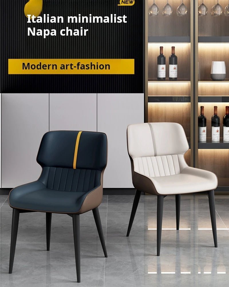 Marme Nordic Leather Dining Chair - MOOAZAA SHOP