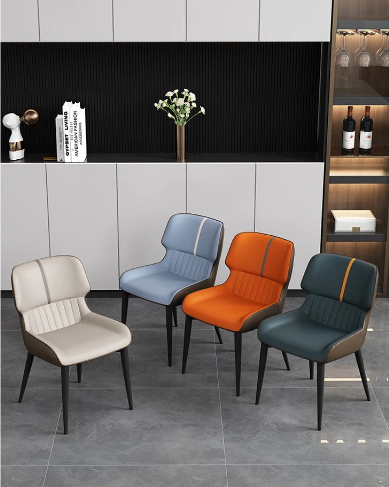 Marme Nordic Leather Dining Chair - MOOAZAA SHOP