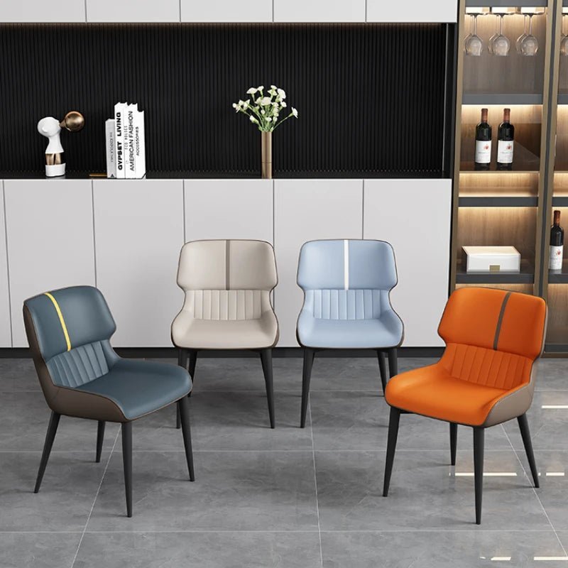 Marme Nordic Leather Dining Chair - MOOAZAA SHOP
