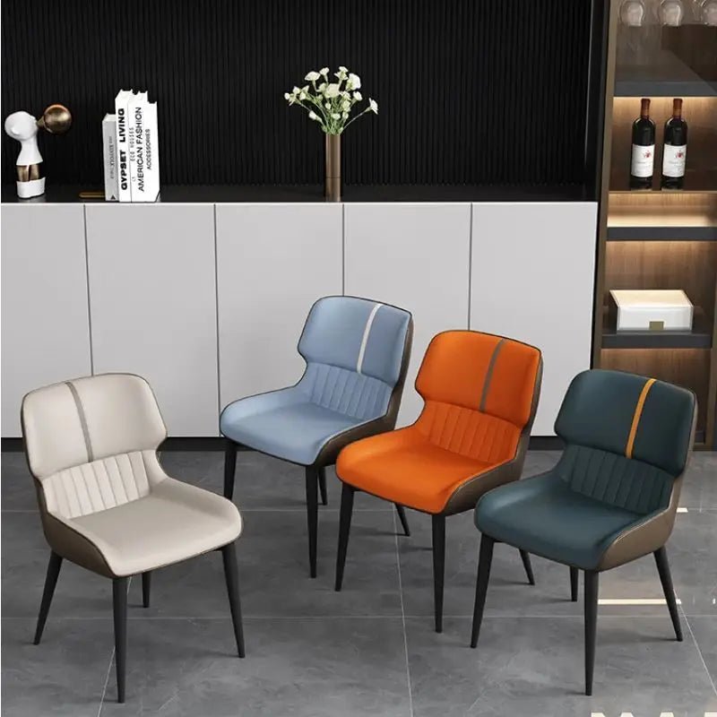 Marme Nordic Leather Dining Chair - MOOAZAA SHOP