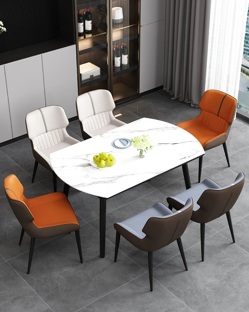 Marme Nordic Leather Dining Chair - MOOAZAA SHOP