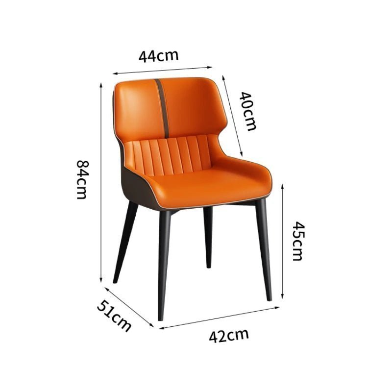 Marme Nordic Leather Dining Chair - MOOAZAA SHOP