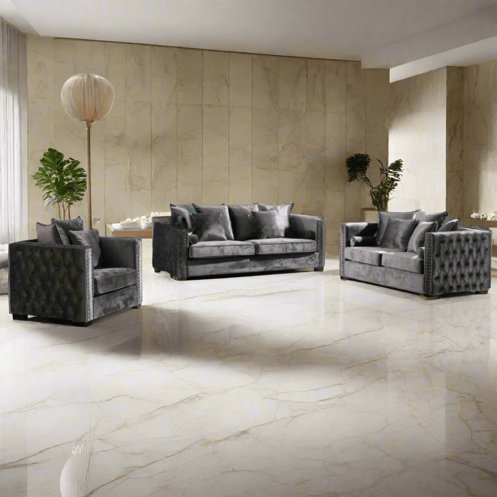 Moscow Sofas Sets in Luxury Dark Grey Velvet - MOOAZAA