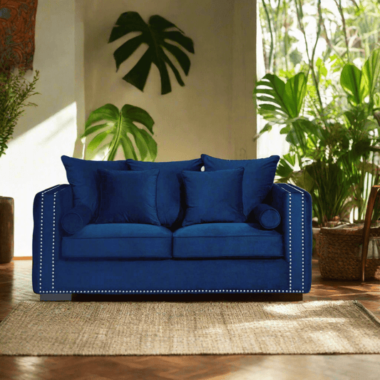 Moscow Sofas Sets in Luxury Navy blue Velvet - MOOAZAA SHOP