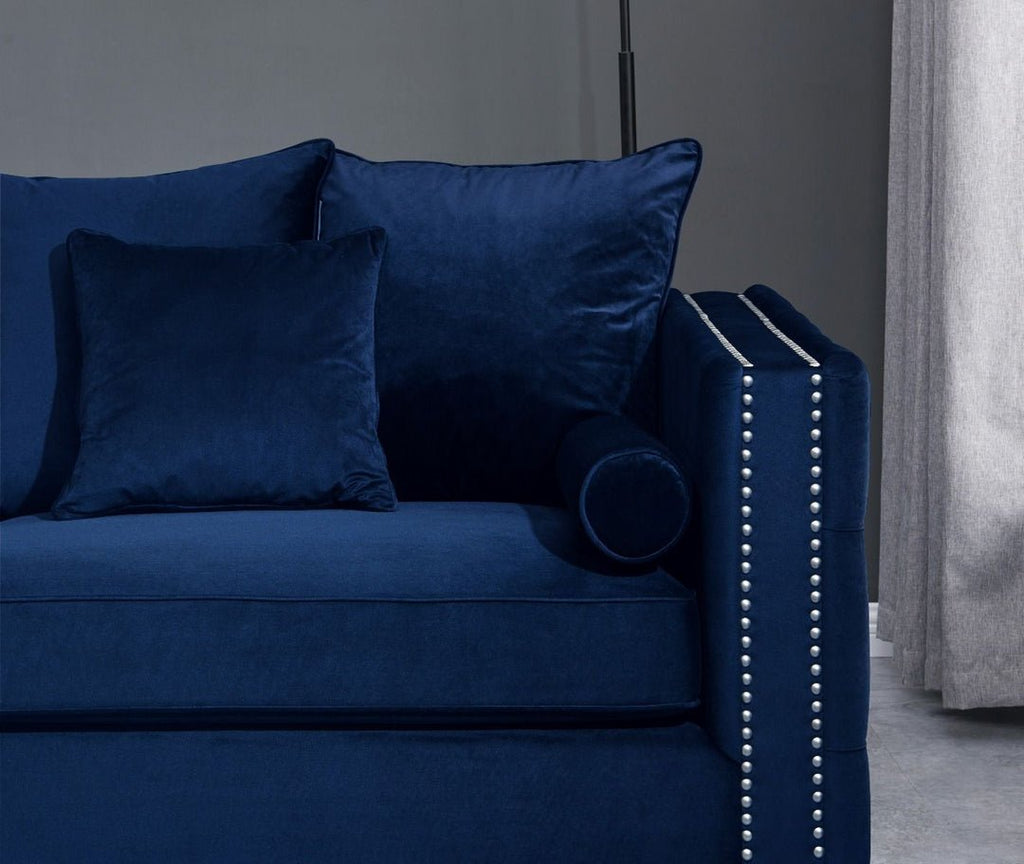 Moscow Sofas Sets in Luxury Navy blue Velvet - MOOAZAA SHOP