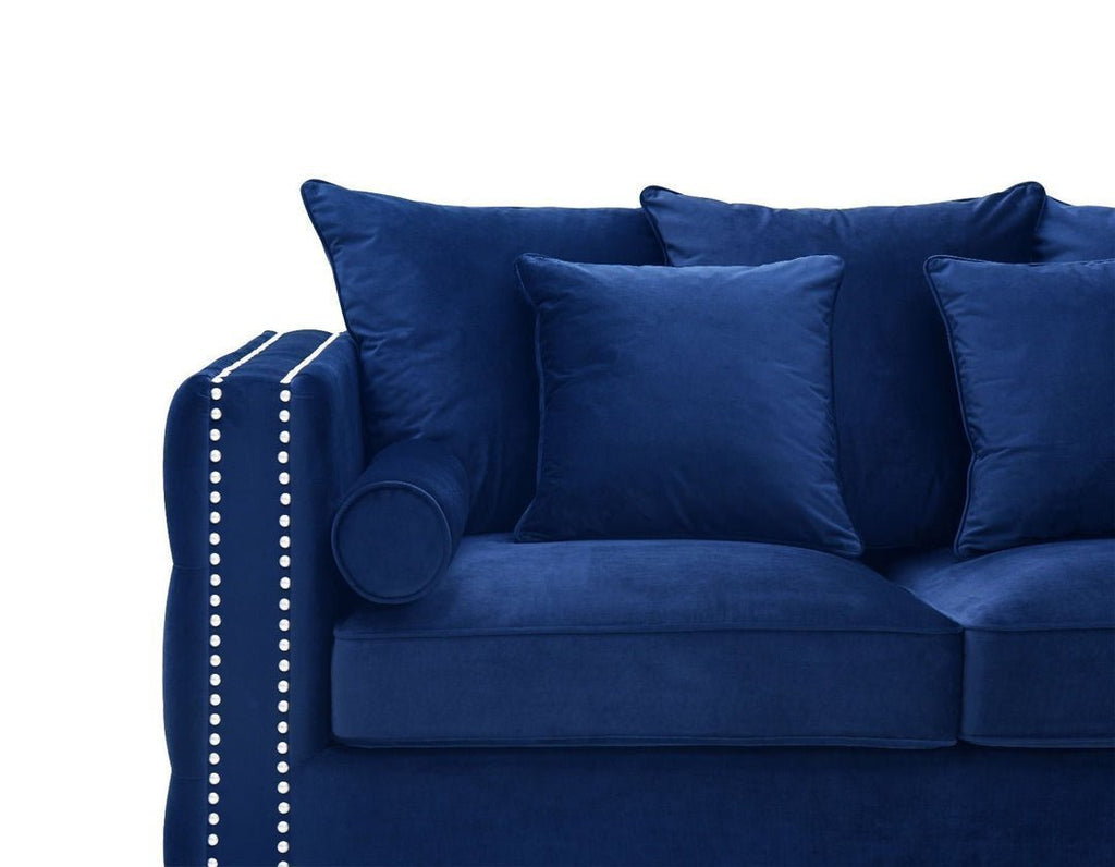 Moscow Sofas Sets in Luxury Navy blue Velvet - MOOAZAA SHOP