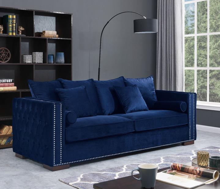 Moscow Sofas Sets in Luxury Navy blue Velvet - MOOAZAA SHOP