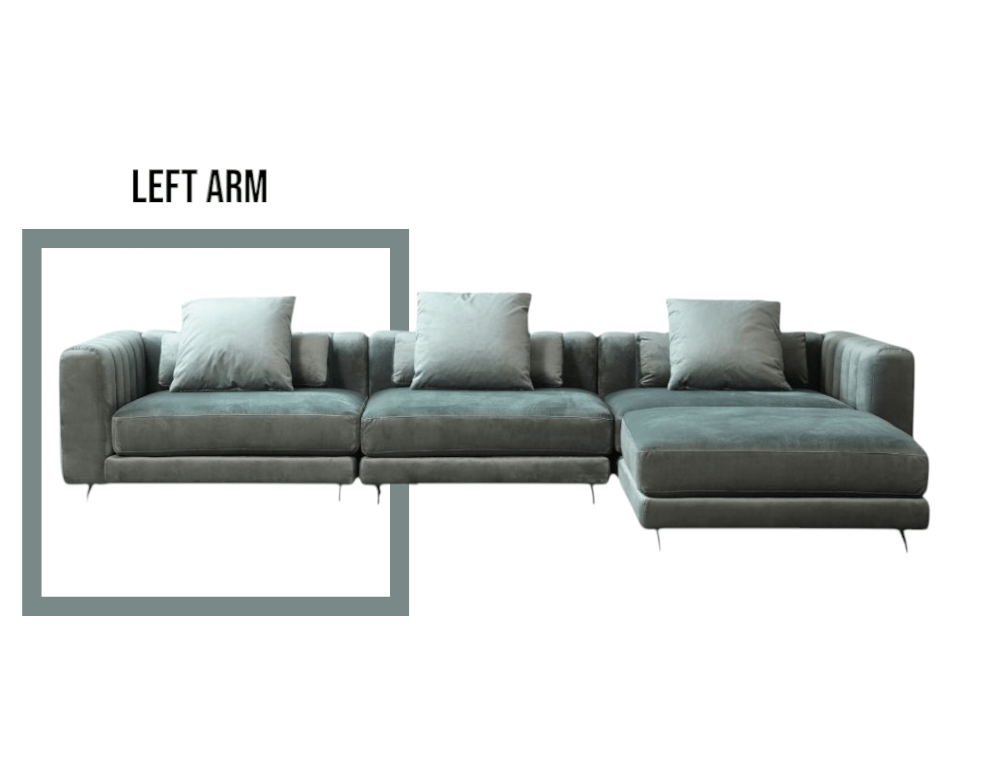 Muses Modern Leather Sectional Corner Sofa With Cushions - MOOAZAA SHOP