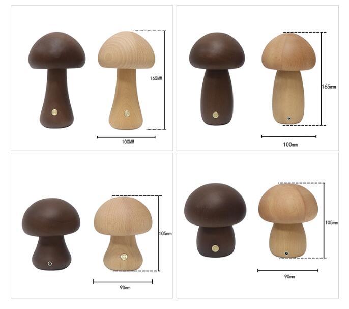 MUSHROOM WOOD LED LAMP - MOOAZAA 