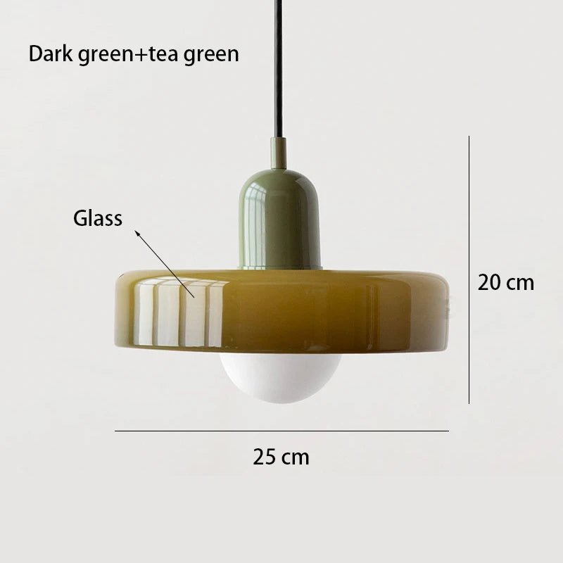 NORDIC RETRO Glass Hanging Lamp - MOOAZAA
