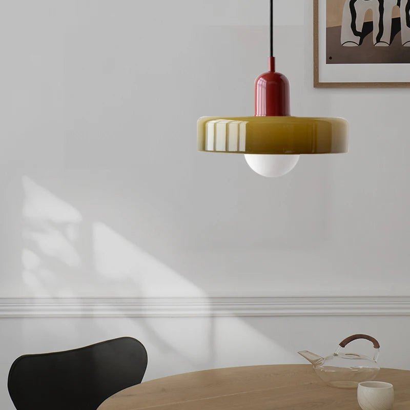 NORDIC RETRO Glass Hanging Lamp - MOOAZAA