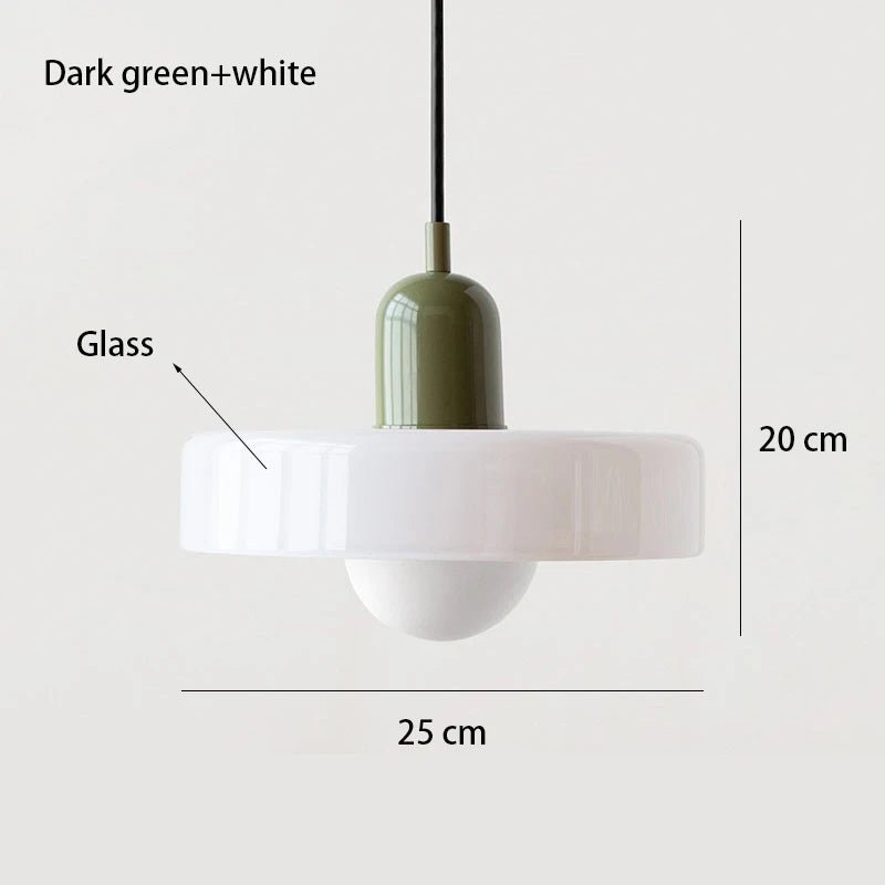 NORDIC RETRO Glass Hanging Lamp - MOOAZAA