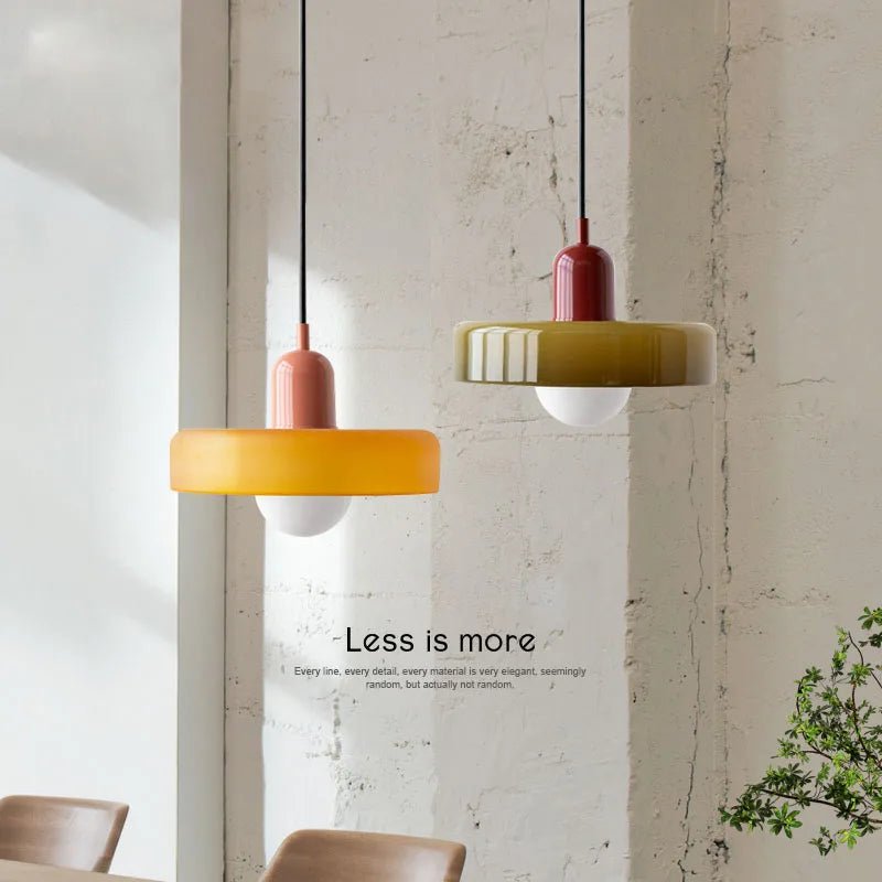 NORDIC RETRO Glass Hanging Lamp - MOOAZAA