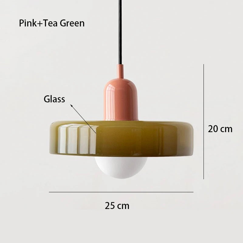 NORDIC RETRO Glass Hanging Lamp - MOOAZAA