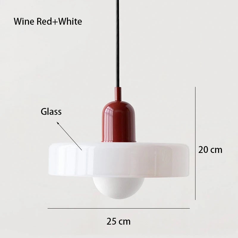 NORDIC RETRO Glass Hanging Lamp - MOOAZAA