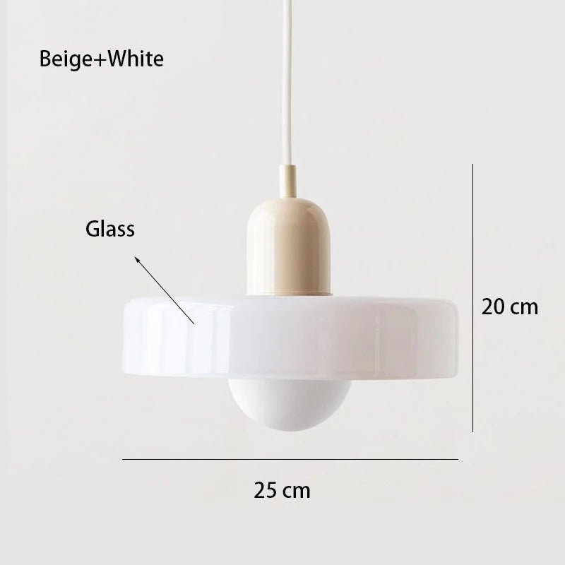 NORDIC RETRO Glass Hanging Lamp - MOOAZAA