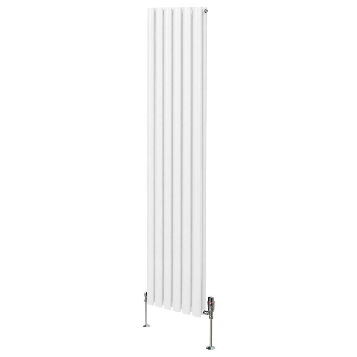 Oval Column Radiator & Valves - 1800mm x 360mm White - MOOAZAA