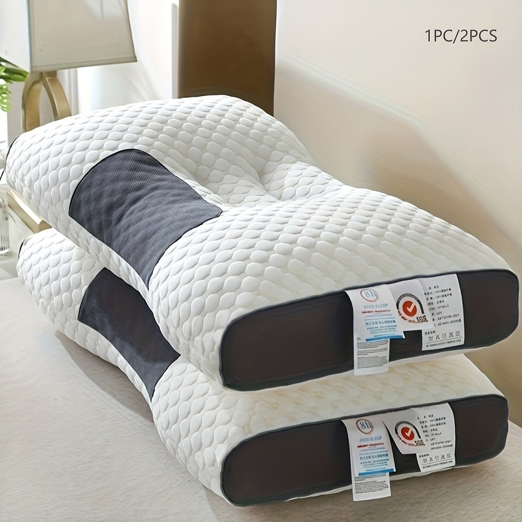 Premium Sleep Support Pillow for All Seasons, Neck Support Pillow, Machine Washable - MOOAZAA 