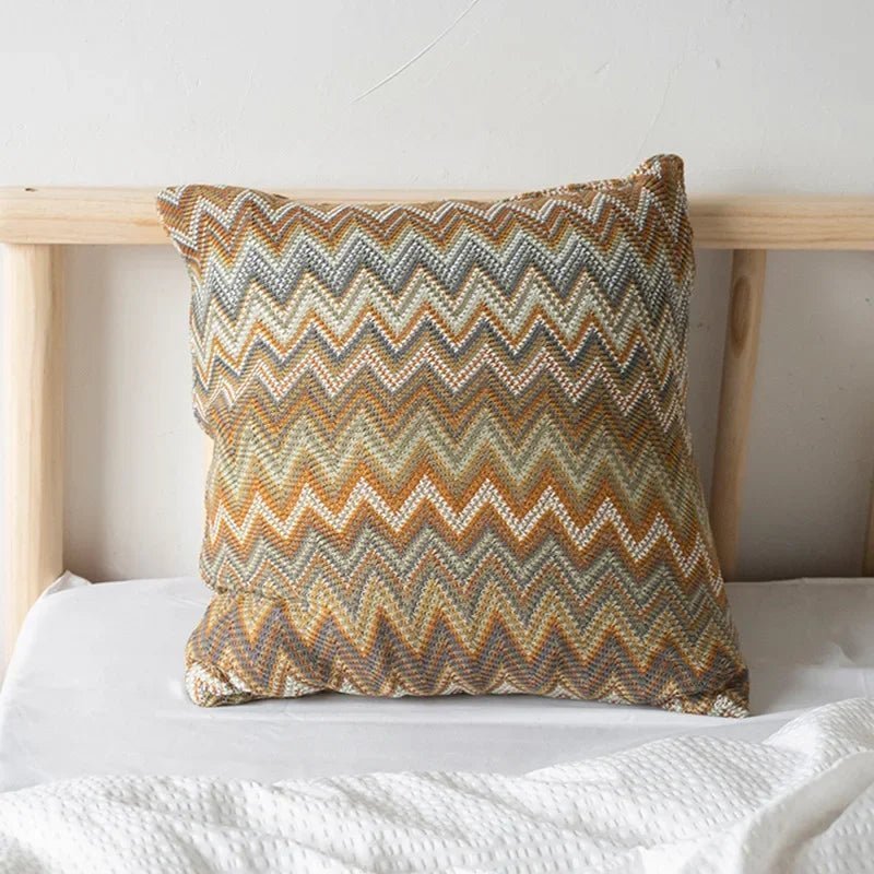 Raban Knitted Cushion Cover, Soft Flocking Pillowcase - MOOAZAA 