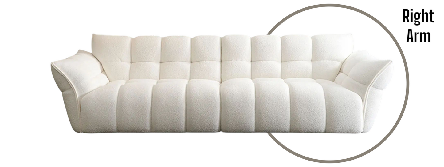 Lily White Modular 3-Seater Couch