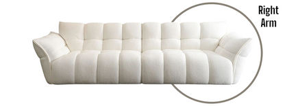 Lily White Modular 3-Seater Couch