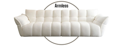 Lily White Modular 3-Seater Couch