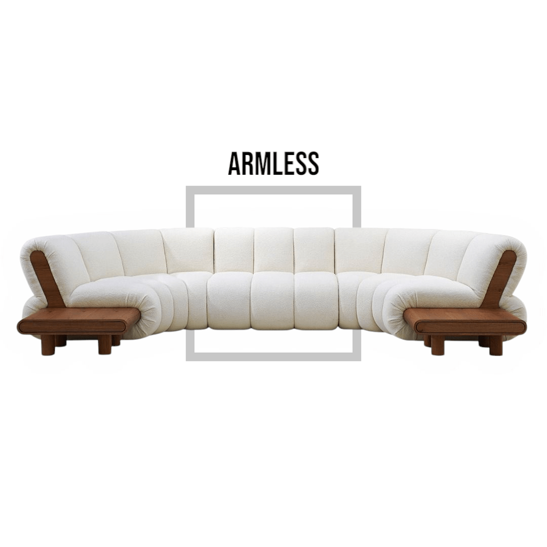 Sassari Curved Modular Velvet Couch - MOOAZAA SHOP