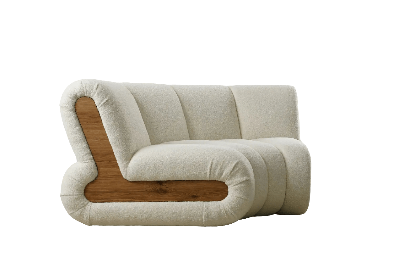 Sassari Curved Modular Velvet Couch - MOOAZAA SHOP