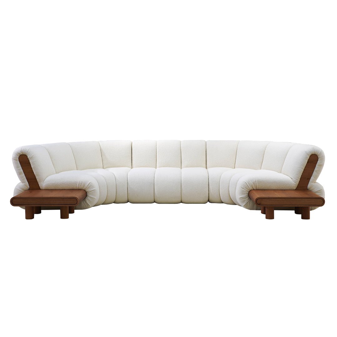 Sassari Curved Modular Velvet Couch - MOOAZAA SHOP