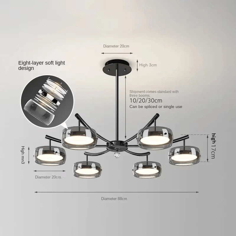 SHINY Glass Restaurant Pendant Light - MOOAZAA SHOP