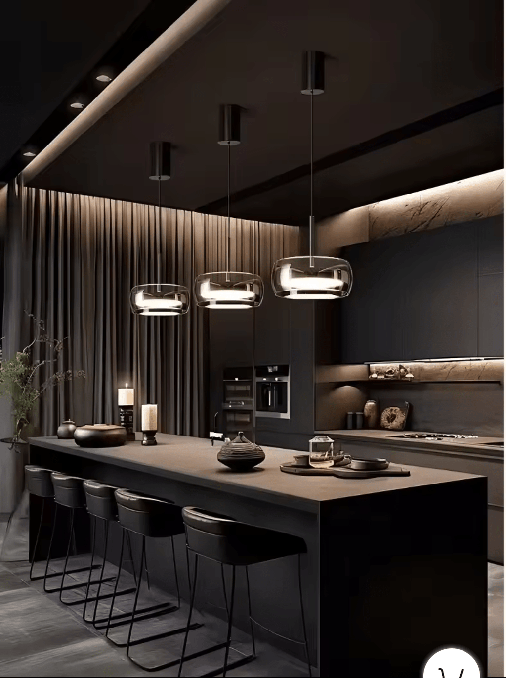 SHINY Glass Restaurant Pendant Light - MOOAZAA SHOP