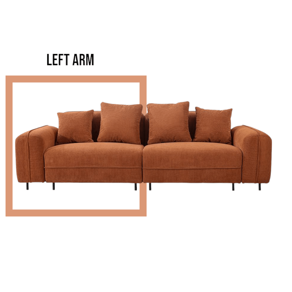 Sky Castle 3 - Seater Fabric Couch Removable - MOOAZAA SHOP