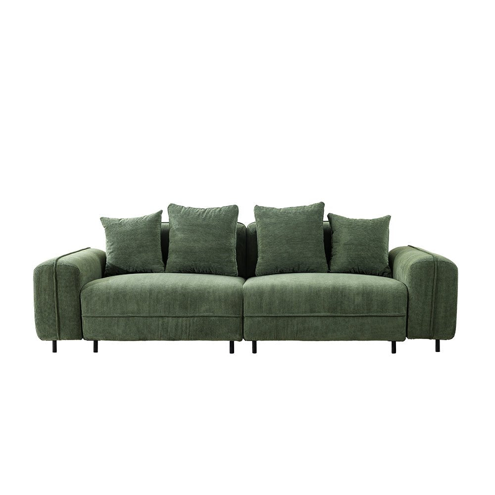 SKY CASTLE 3-Seater Fabric Couch Removable - MOOAZAA 