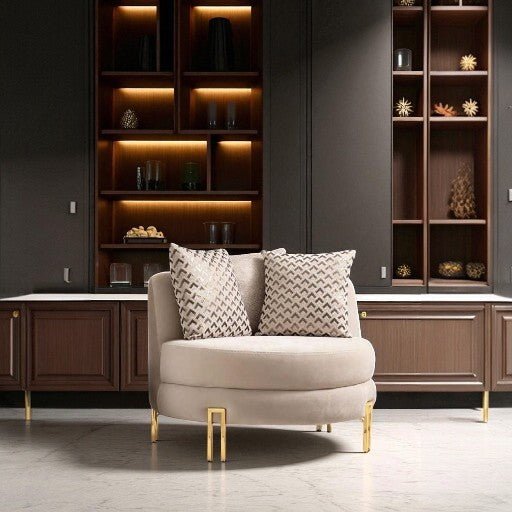 Sydney Sofas Suite Sets in Luxury Cream Velvet - MOOAZAA
