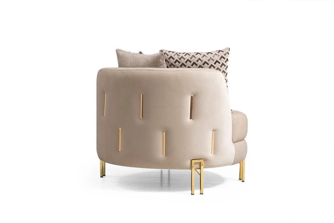 Sydney Sofas Suite Sets in Luxury Cream Velvet - MOOAZAA