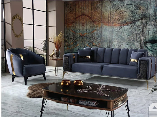 The Lyon Sofa sets in Luxury Velvets - MOOAZAA SHOP