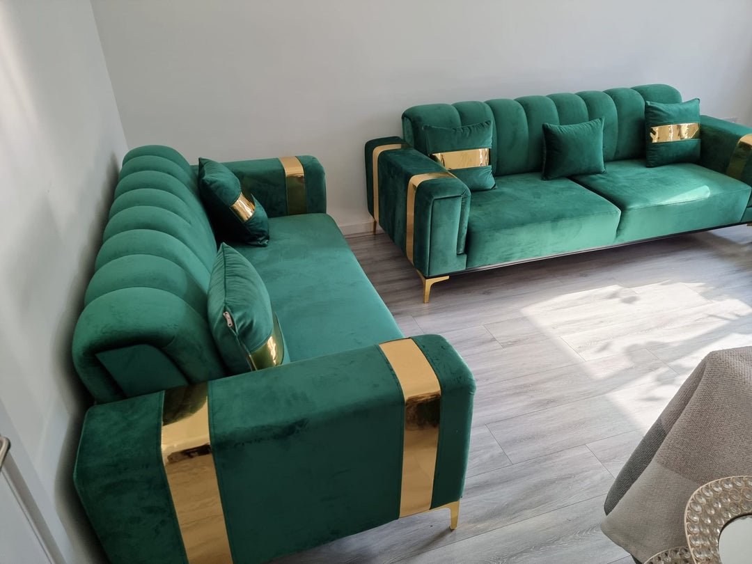 The Lyon Sofa sets in Luxury Velvets - MOOAZAA SHOP