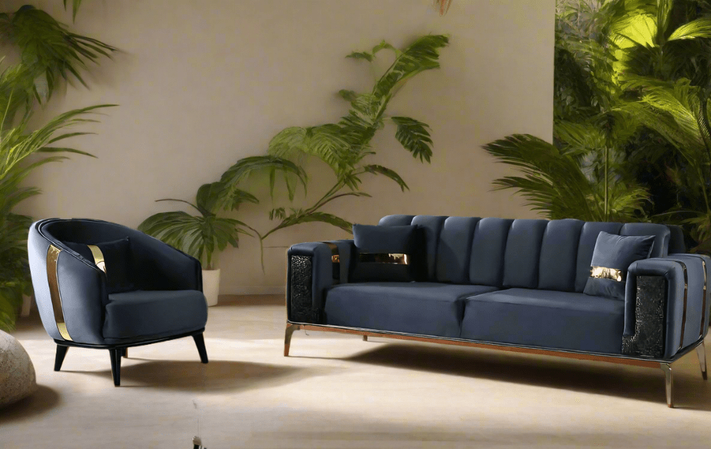 The Lyon Sofa sets in Luxury Velvets - MOOAZAA SHOP