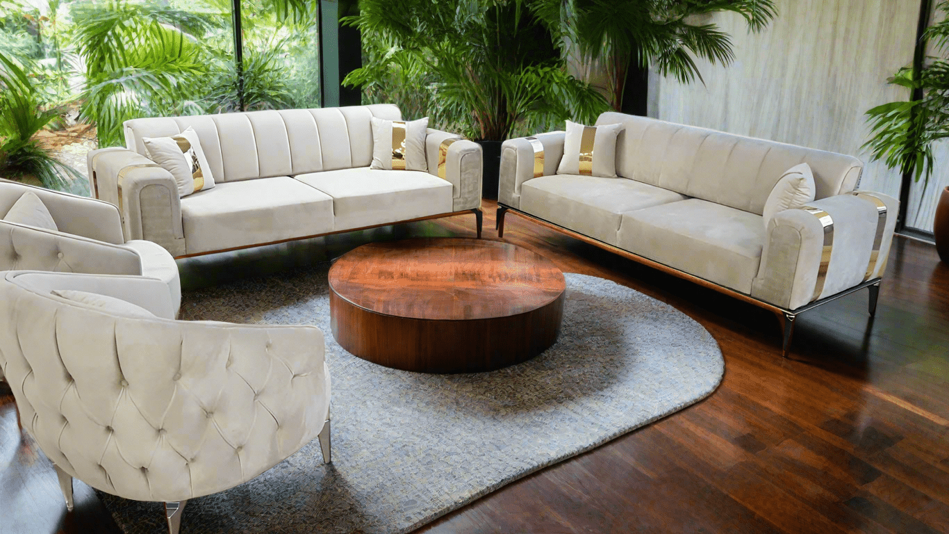 The Lyon Sofa sets in Luxury Velvets - MOOAZAA SHOP