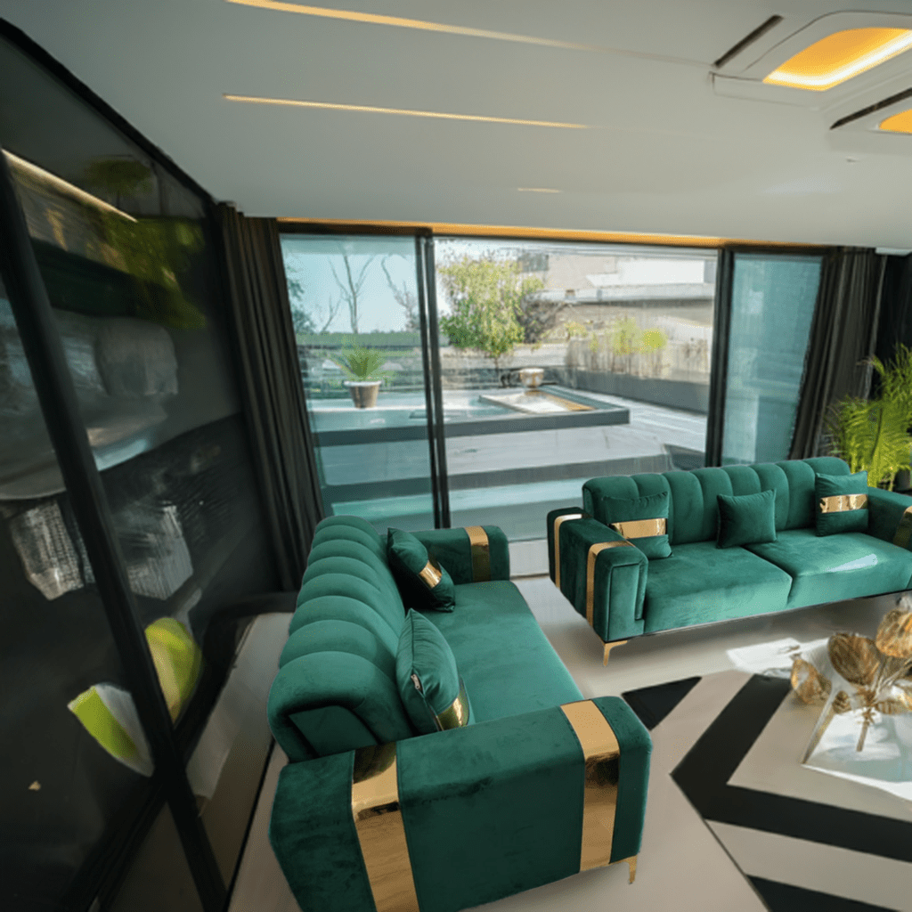 The Lyon Sofa sets in Luxury Velvets - MOOAZAA