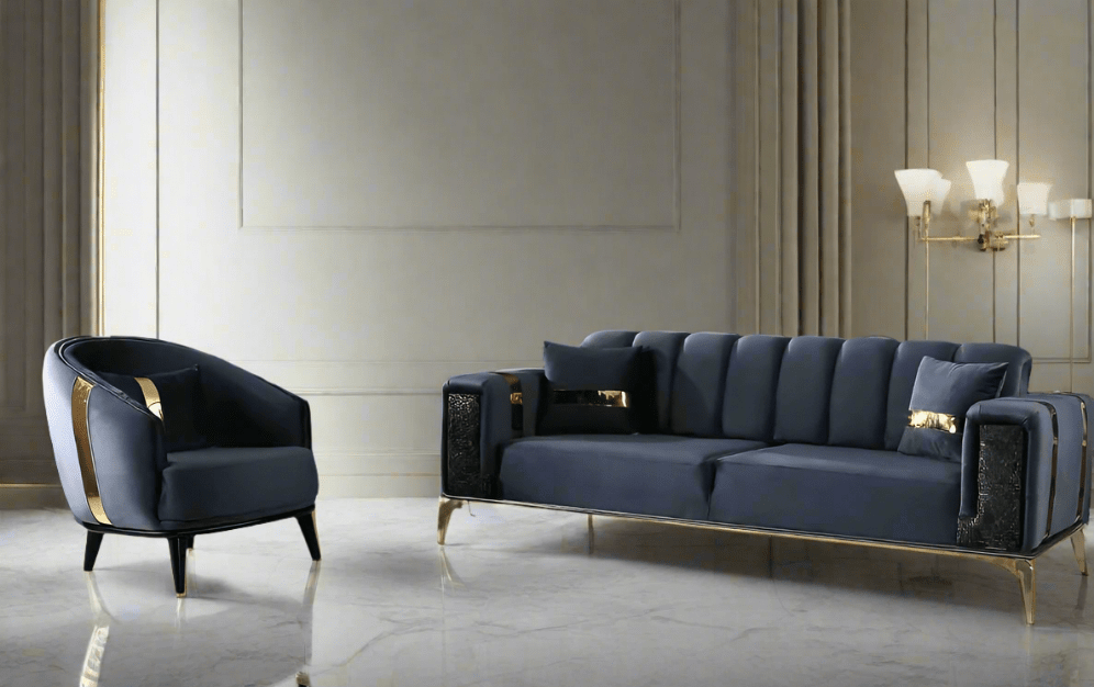 The Lyon Sofa sets in Luxury Velvets - MOOAZAA SHOP